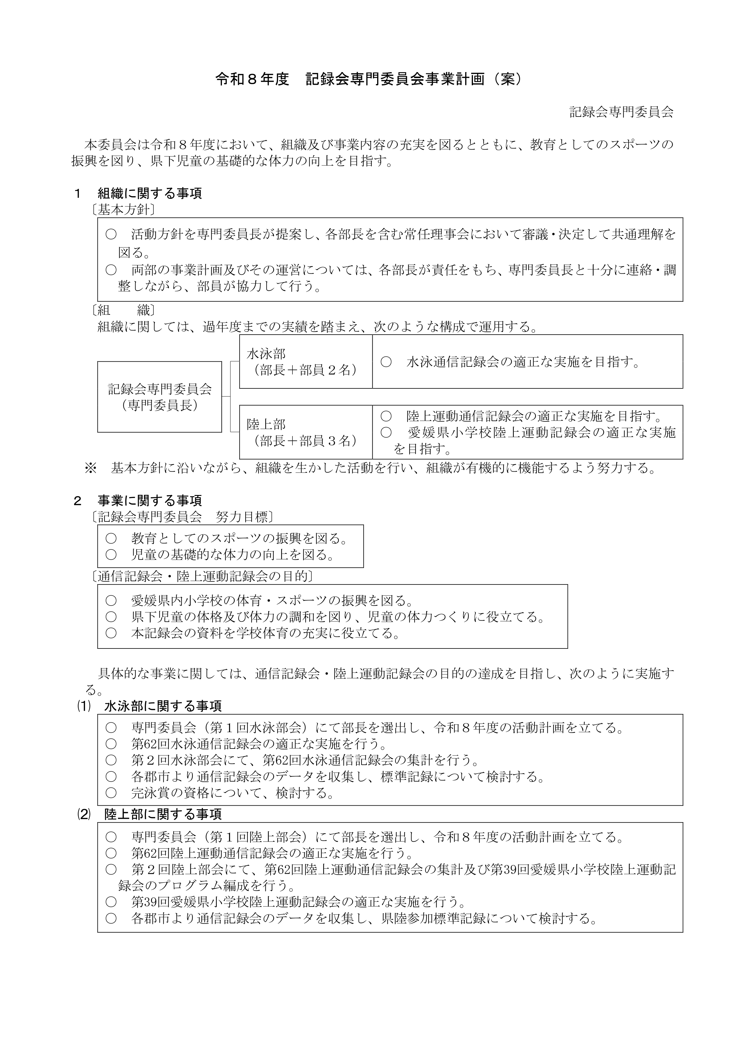 令和８年度記録会専門委員会事業計画_page-0001